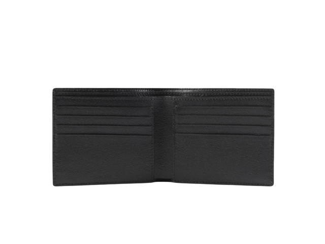 Balenciaga Balenciaga Cash Square Folded Wallet In Grained Calfskin Leather With 8 Card Slot 2 Bill Compartments Black Flourescent Logo - view 2