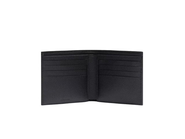 Balenciaga Balenciaga Cash Square Folded Wallet In Grained Calfskin With 8 Card Slot 2 Bill Compartments Black Blue - view 3