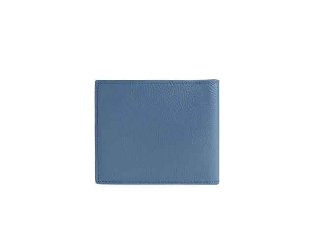 Balenciaga Balenciaga Cash Square Folded Wallet In Grained Calfskin With 8 Card Slots 2 Bill Pockets Blue White - view 3