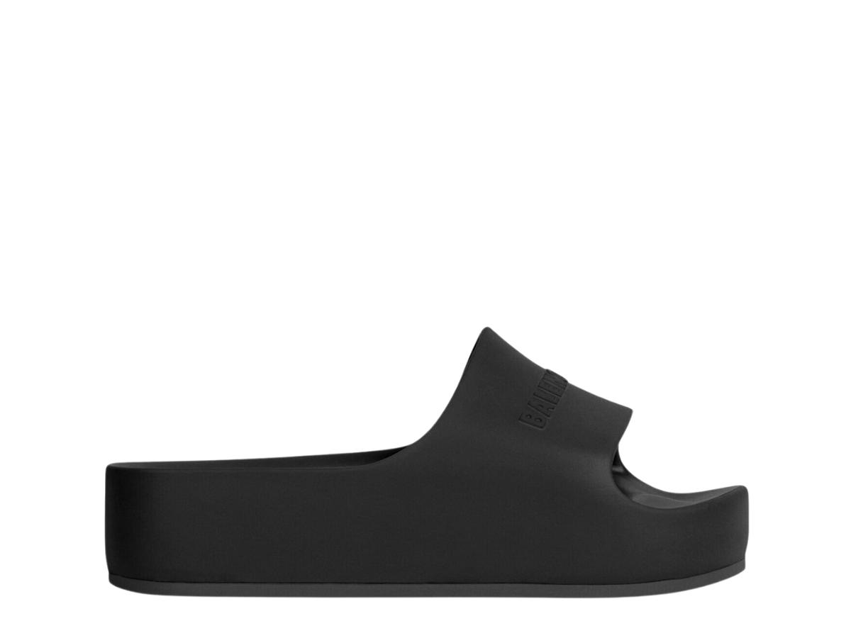 Balenciaga Balenciaga Chunky Slide Sandal In Black Rubber (W)