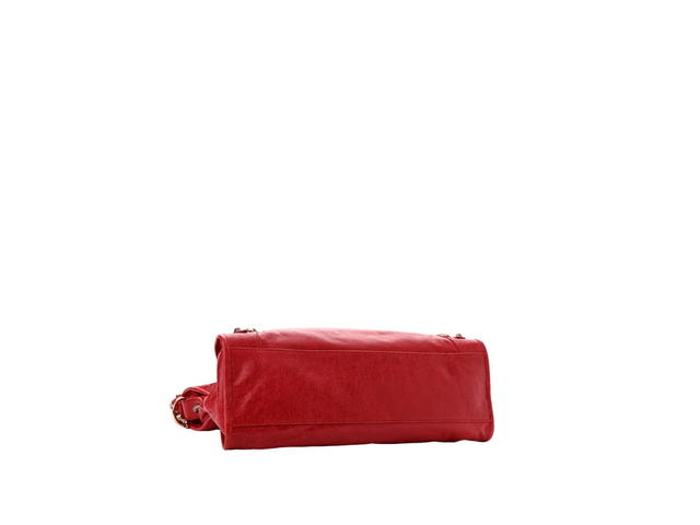 Balenciaga Balenciaga City Agneau Giant 12 In Leather With Rose Gold Hardware Rouge Coquelicot - view 3