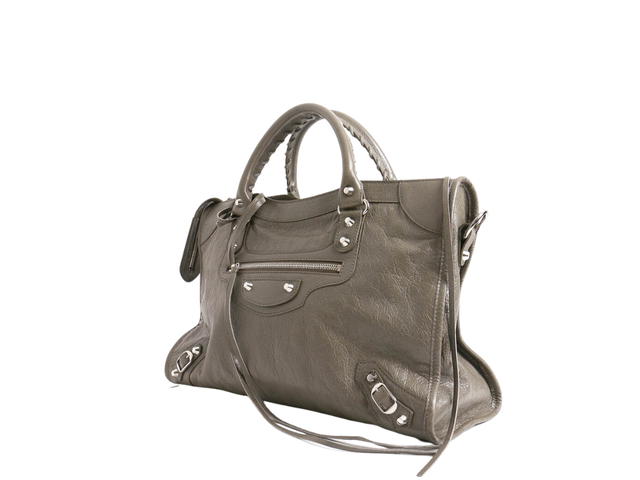 Balenciaga Balenciaga Classic City Bag In Leather With Silver Hardware Grey - view 3