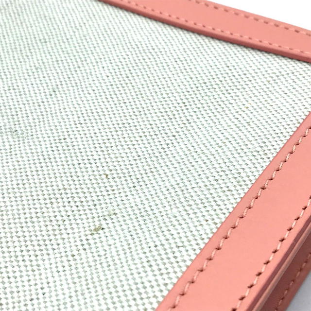 Balenciaga BALENCIAGA Classic Cluch Bag Natural x pink Canvas x Leather 410119 - view 5
