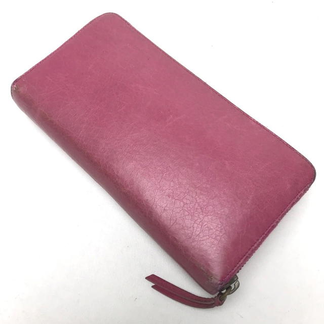 Balenciaga BALENCIAGA Classic Continental Zip Long Wallet pink Sheepskin 253036 - view 2