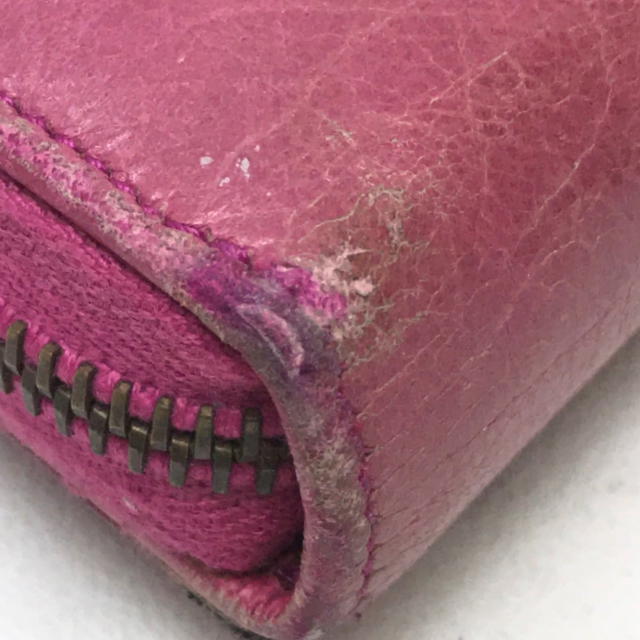 Balenciaga BALENCIAGA Classic Continental Zip Long Wallet pink Sheepskin 253036 - view 3