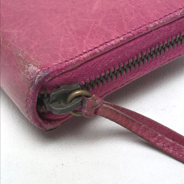 Balenciaga BALENCIAGA Classic Continental Zip Long Wallet pink Sheepskin 253036 - view 4