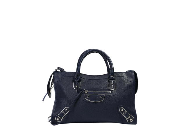 Balenciaga Balenciaga Classic Metallic Edge City Shoulder Bag In Goatskin Leather With Gold-Tone Hardware Black - view 1