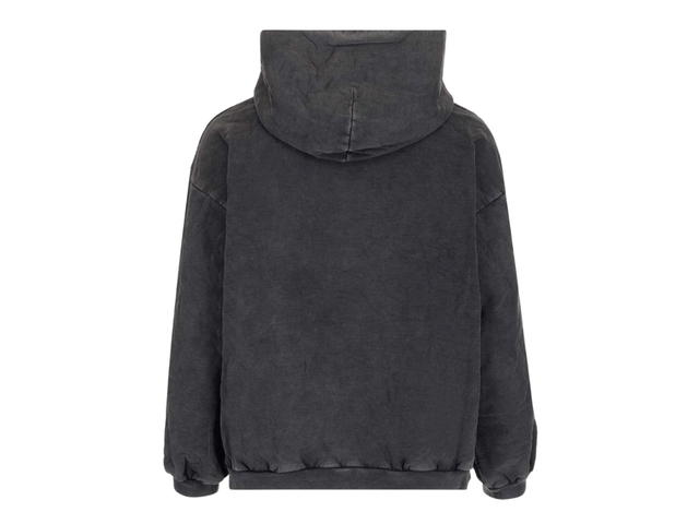Balenciaga Balenciaga College Print Small Fit Hoodie Black - view 2