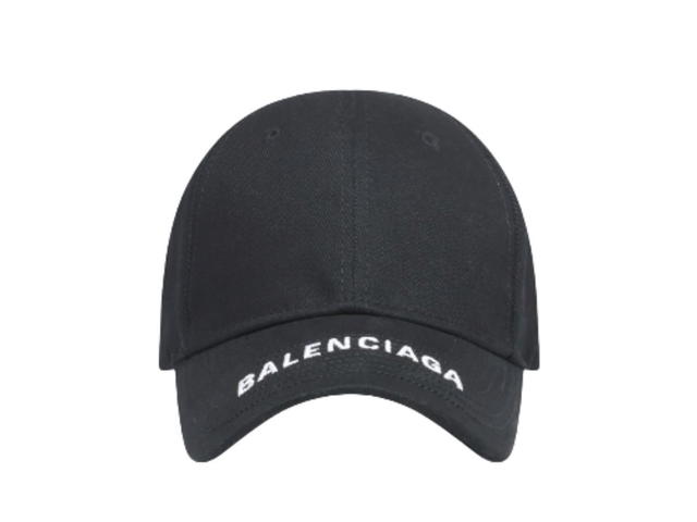 Balenciaga Balenciaga Cotton Twill Baseball Hat Black - view 1