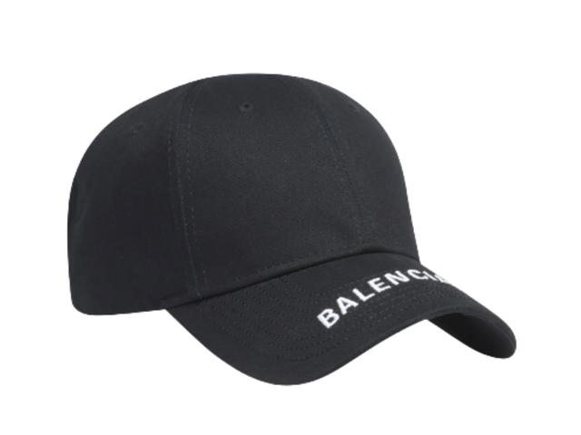 Balenciaga Balenciaga Cotton Twill Baseball Hat Black - view 2