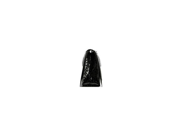 Balenciaga Balenciaga Crush Large Chain Bag In Black Patent Crocodile Embossed Calfskin With Aged-Silver Hardware - view 3