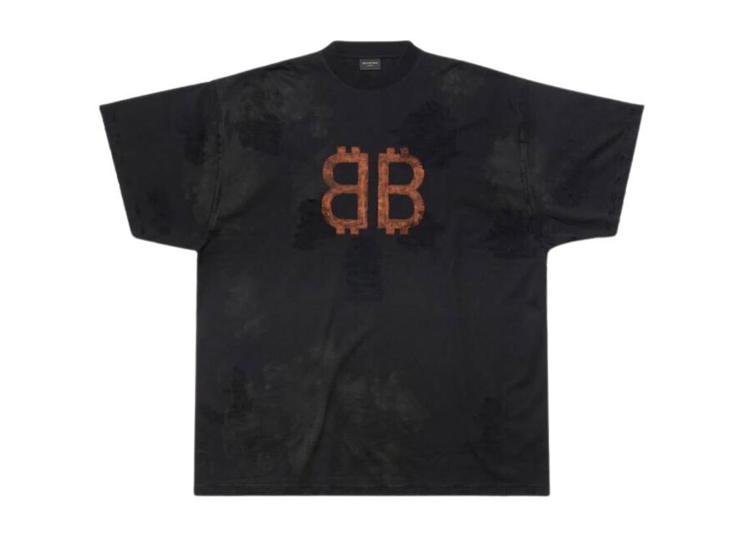 Balenciaga Balenciaga Crypto T-shirt Oversized Black Faded