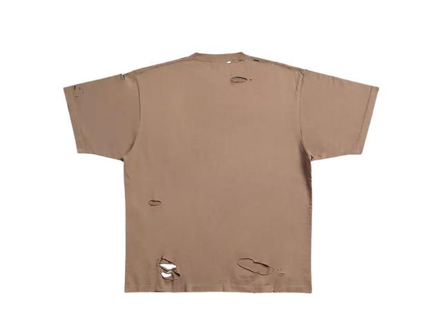 Balenciaga Balenciaga Destroyed T-shirt Boxy Fit Beige - view 2