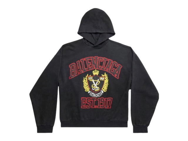 Balenciaga Balenciaga DIY College Hoodie Black - view 1