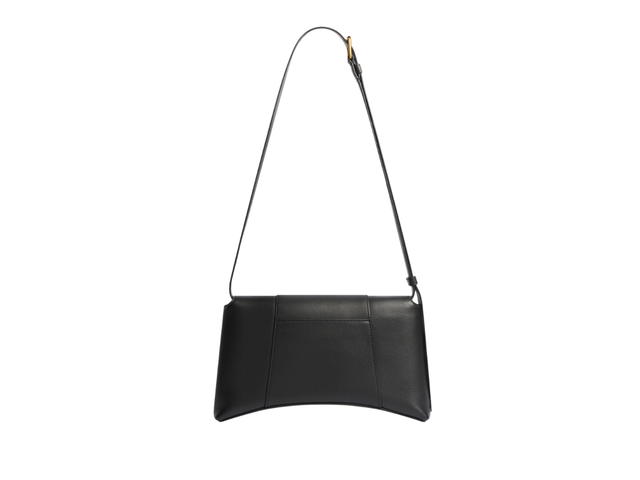 Balenciaga Balenciaga Downtown XS Shoulder Bag In Black Semi Shiny Smooth Calfskin With Aged-Gold Hardware - view 3