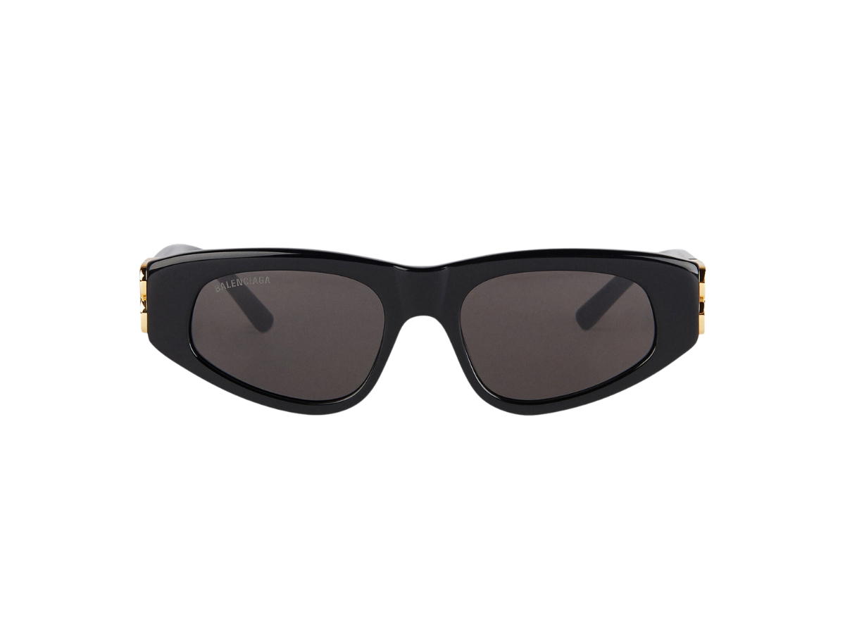 Balenciaga Balenciaga Dynasty D-Frame Sunglasses In Black Acetate With Black Lenses Gold Hardware
