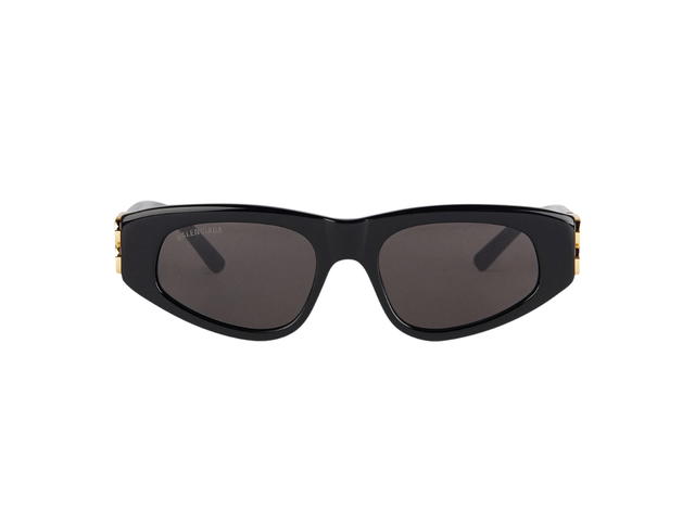 Balenciaga Balenciaga Dynasty D-Frame Sunglasses In Black Acetate With Black Lenses Gold Hardware - view 1