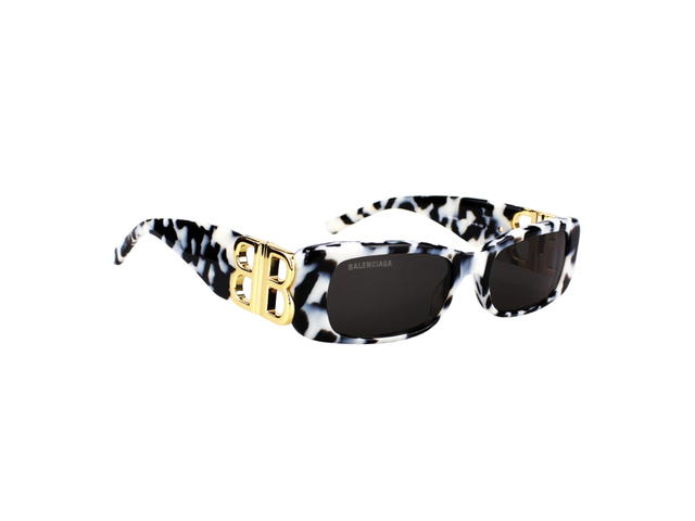 Balenciaga Balenciaga Dynasty Sunglasses In Metal Acetate Frame With Grey Lenses - view 2
