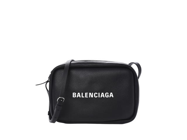 Balenciaga Balenciaga Everyday Camera Bag In Calfskin With Logo Black - view 1