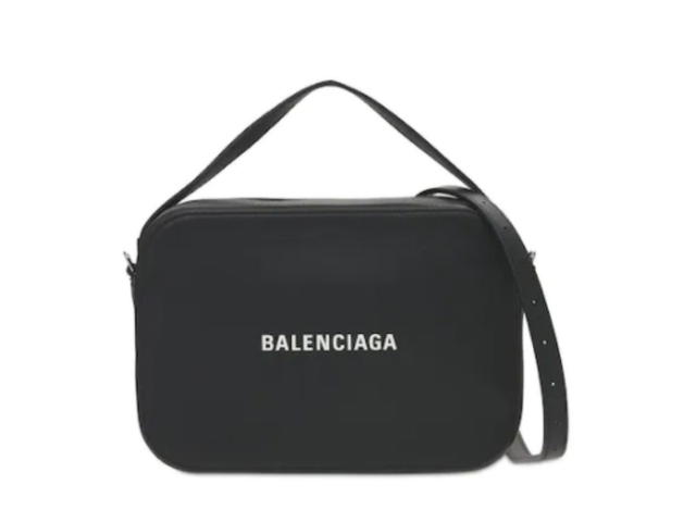 Balenciaga BALENCIAGA EVERYDAY LEATHER CAMERA BAG BLACK/WHiTE - view 1