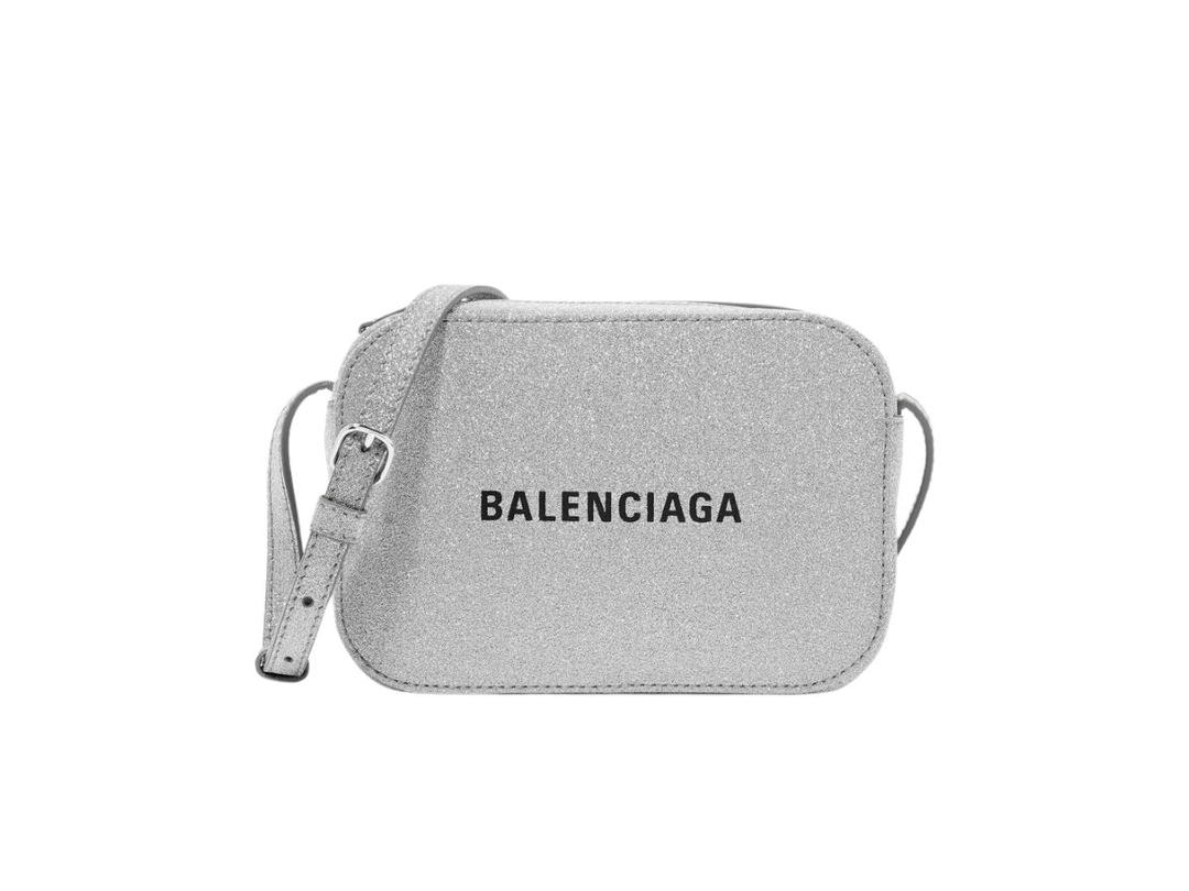Balenciaga Balenciaga Everyday XS Camera Bag Glittered Embossed Silver