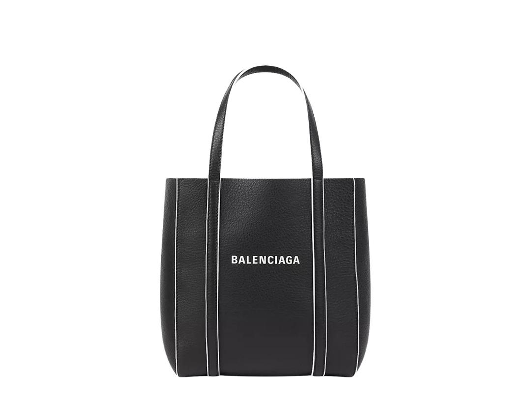 Balenciaga Balenciaga Everyday XXS Tote Bag In Calfskin Black White