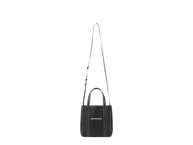 Balenciaga Balenciaga Everyday XXS Tote Bag In Calfskin Black White - view 4