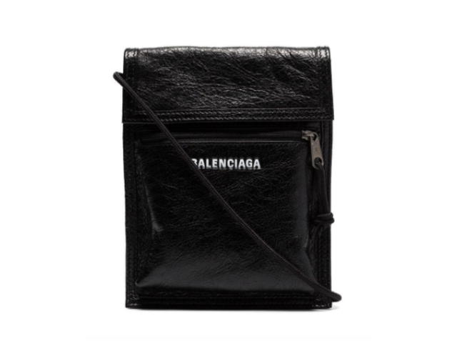 Balenciaga Balenciaga Explorer Arena Cracked Leather Messenger Bag - view 1