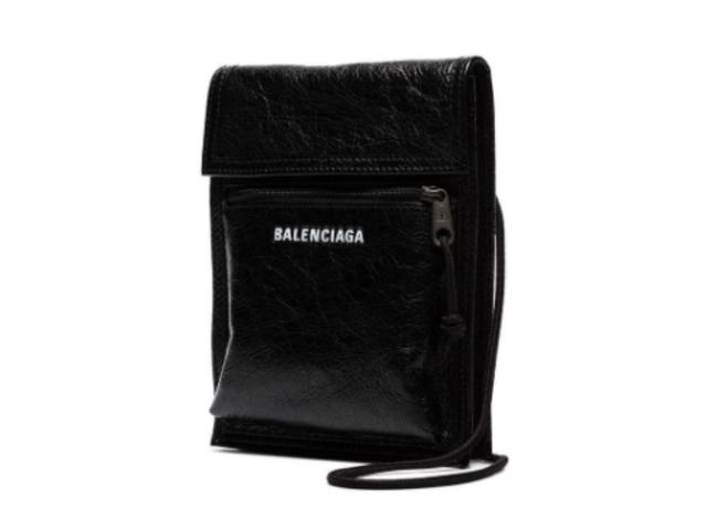 Balenciaga Balenciaga Explorer Arena Cracked Leather Messenger Bag - view 2