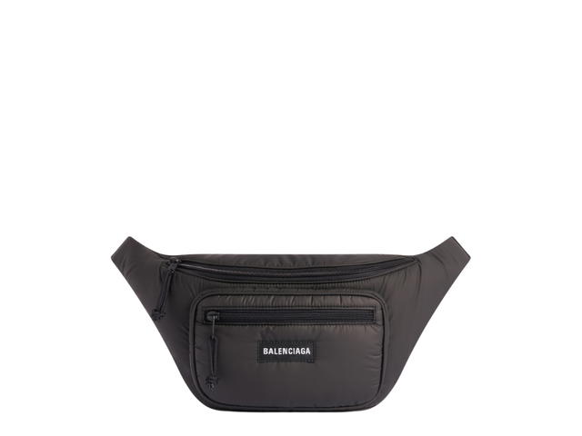 Balenciaga Balenciaga Explorer Beltpack In Black Puffy Coated Light Nylon With Matte Black Hardware - view 1