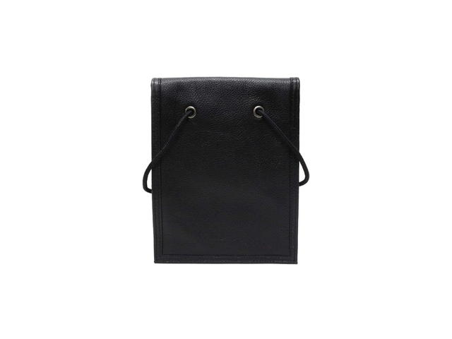 Balenciaga Balenciaga Explorer Leather Pouch With Strap In Calfskin Black - view 2