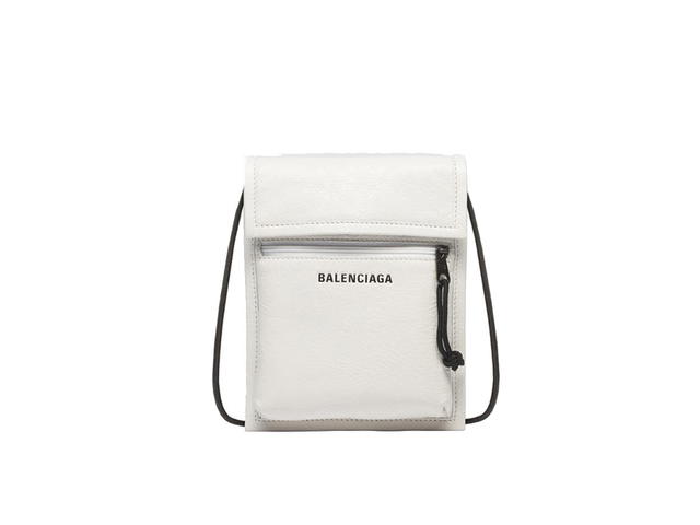 Balenciaga Balenciaga Explorer Pouch Strap Leather White - view 1