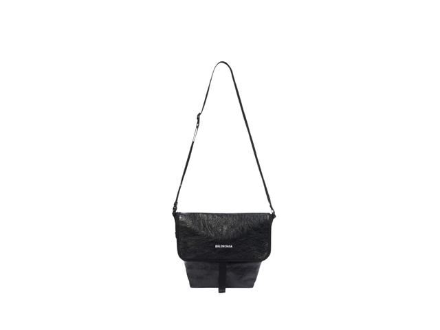 Balenciaga Balenciaga Explorer Small Messenger Bag In Arena Lambskin Black - view 1