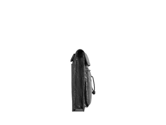 Balenciaga Balenciaga Explorer Small Pouch With Strap In Black Arena Lambskin Leather With Matte Black Hardware Black - view 4