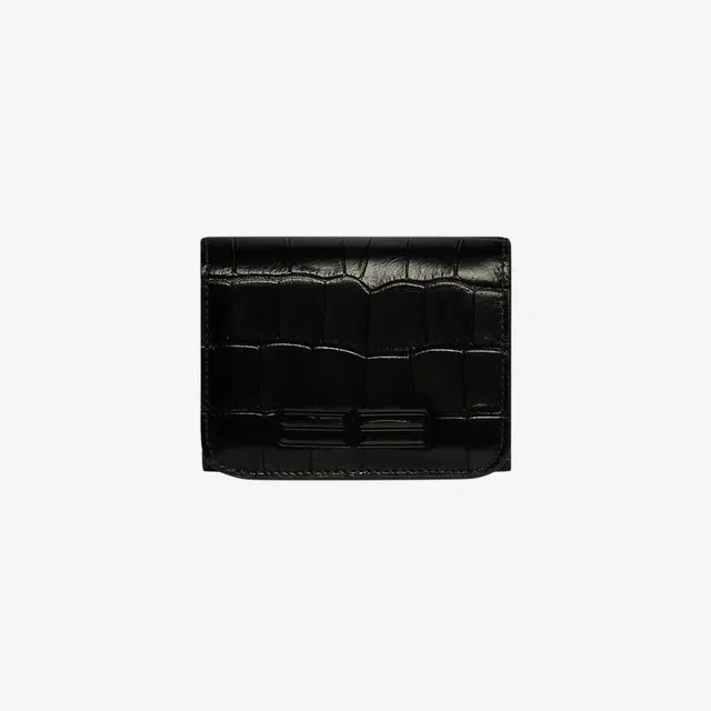 Balenciaga Balenciaga Extra Supple Crocodile Embossed Calfskin Gossip Zipped Mini Wallet Black - view 1