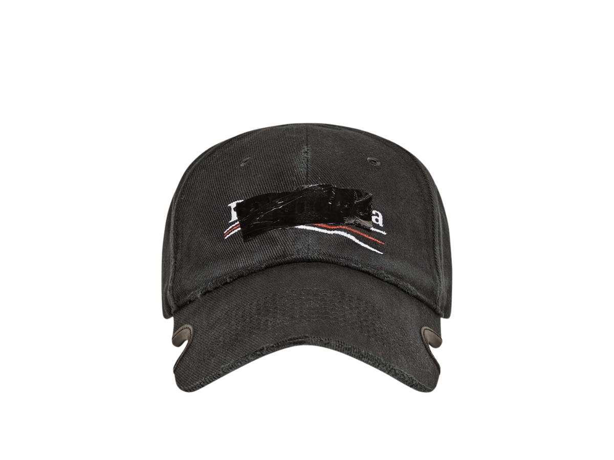 Balenciaga Balenciaga Gaffer Cap In Black Cotton Drill