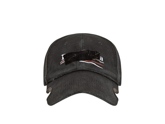 Balenciaga Balenciaga Gaffer Cap In Black Cotton Drill - view 1