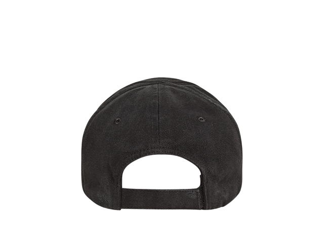 Balenciaga Balenciaga Gaffer Cap In Black Cotton Drill - view 2