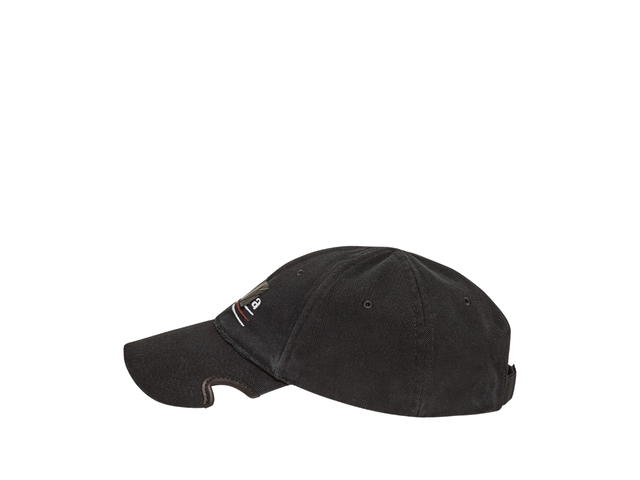 Balenciaga Balenciaga Gaffer Cap In Black Cotton Drill - view 3