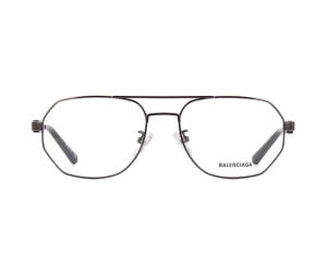 Buy Balenciaga Geometric Frame Glasses In Metal Dark Ruthenium at Sasom – Authentic and Ready to Ship