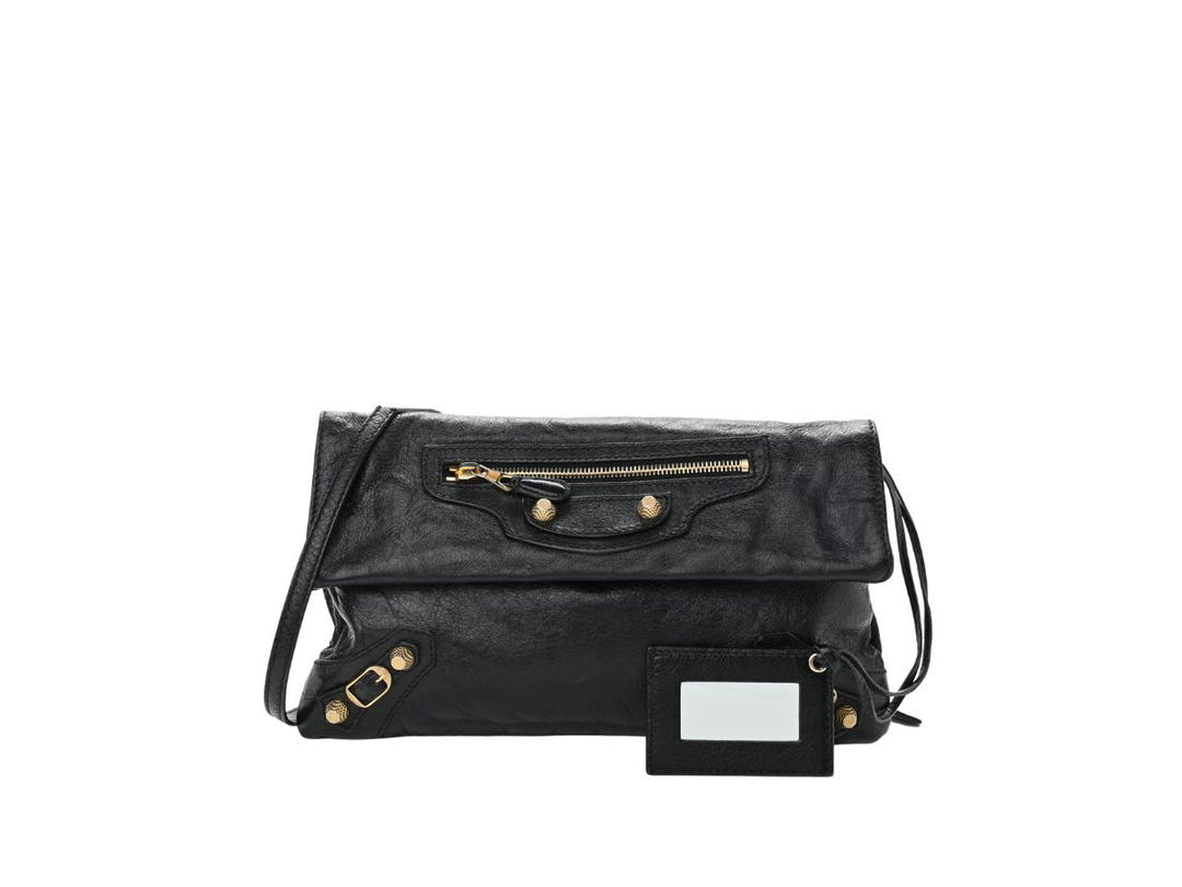 Balenciaga Balenciaga Giant 12 Gold Envelope Strap Lambskin Black