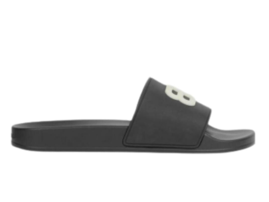 Balenciaga Balenciaga Pool Slides Black Glow (W)
