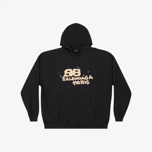 Balenciaga Balenciaga Hand Drawn BB Icon Hoodie Large Fit Black - view 2