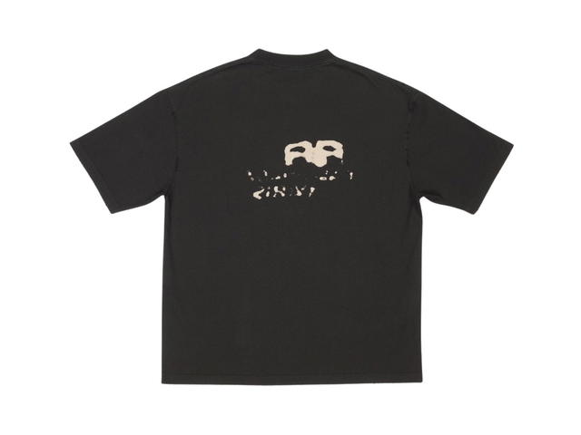 Balenciaga Balenciaga Hand Drawn BB Icon T-Shirt Medium Fit In Black - view 2