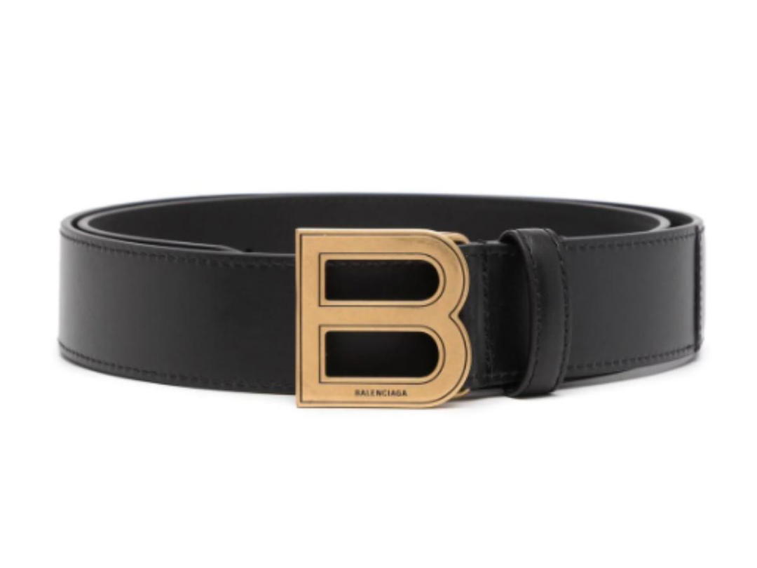 Balenciaga Balenciaga Hourglass B Logo Belts Black