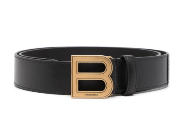 Balenciaga Balenciaga Hourglass B Logo Belts Black - view 1