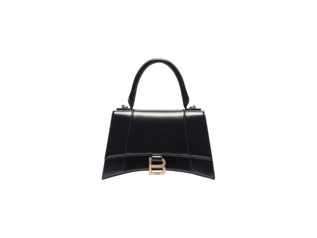 Balenciaga Balenciaga Hourglass Small Handbag Box In Shiny Calfskin Black - view 1
