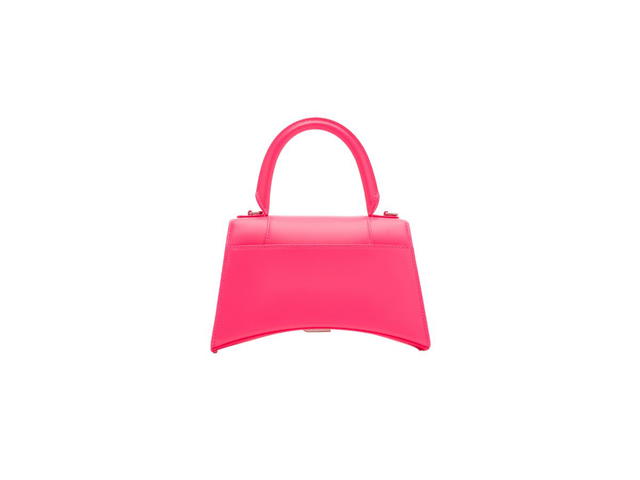 Balenciaga Balenciaga Hourglass Small Handbag In Pink Shiny Calfskin With Silver Hardware - view 2