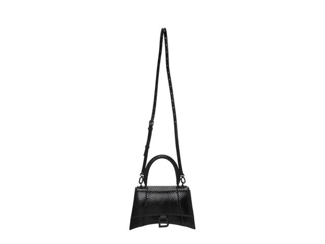 Balenciaga Balenciaga Hourglass Small Tote Bag In Snake Black - view 3
