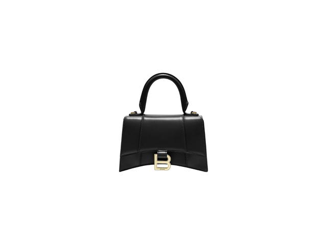 Balenciaga Balenciaga Hourglass XS Handbag Box In Shiny Calfskin Black - view 1